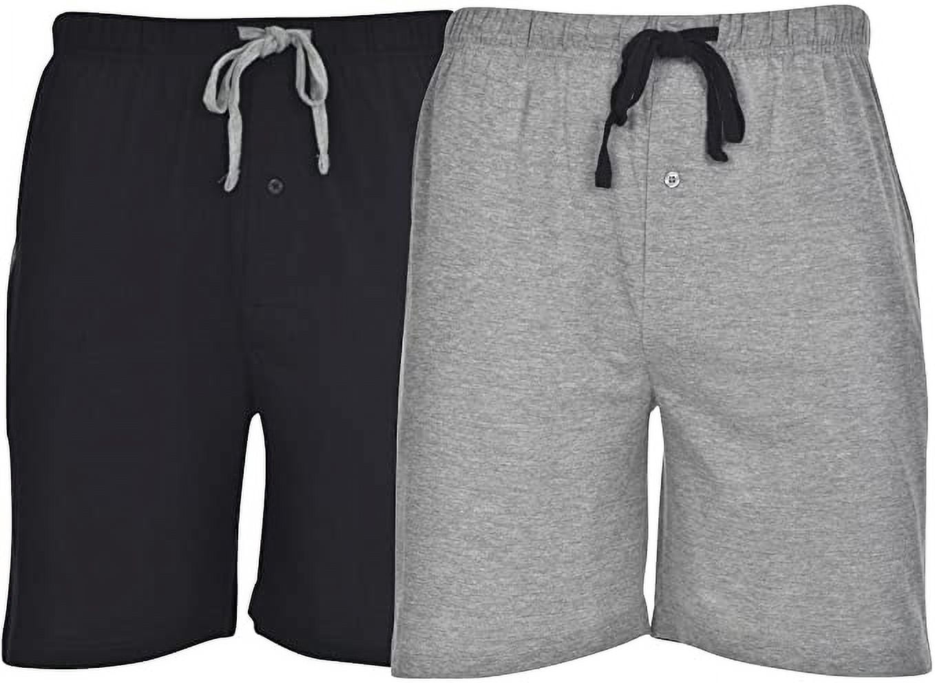 Hanes Men's 2 Pack Jersey Cotton Knit Tagless Sleep & Lounge