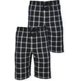 thumbnail image 1 of Hanes Men's 2-Pack Woven Pajama Short, Midnight Black, Medium, 1 of 4