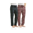 thumbnail image 1 of Hanes Men's 2-pack 100% Cotton Flannel Pajama Pant, 1 of 4