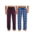 thumbnail image 1 of Hanes Men's 2pk Ultrasoft Flannel Sleep Pants, Sizes S-XL, 1 of 7