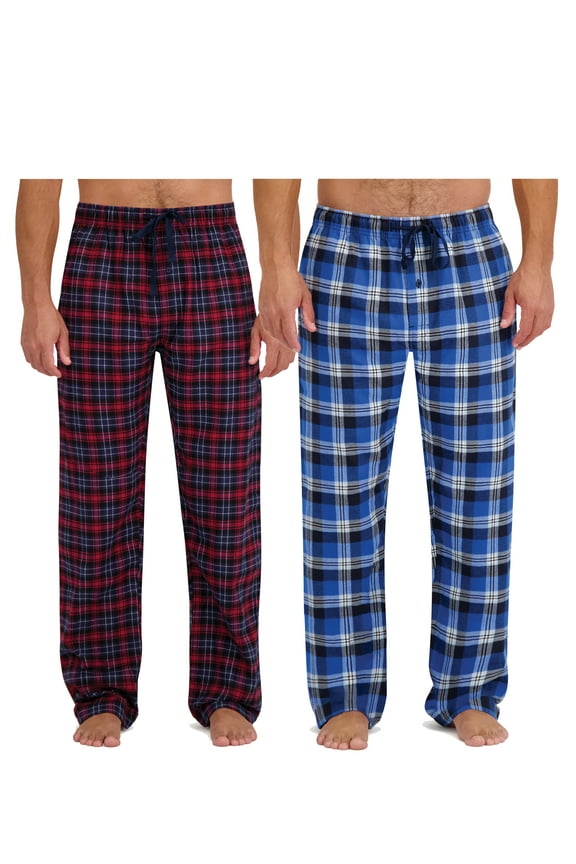 Men's 2pk Ultrasoft Flannel Sleep Pants, Sizes S-XL
