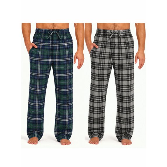 Hanes Men's 2pk Ultrasoft Flannel Sleep Pants, Sizes S-XL