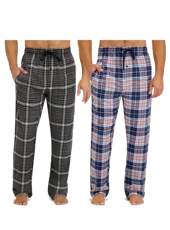 Men's 2pk Ultrasoft Flannel Sleep Pants, Sizes S-XL
