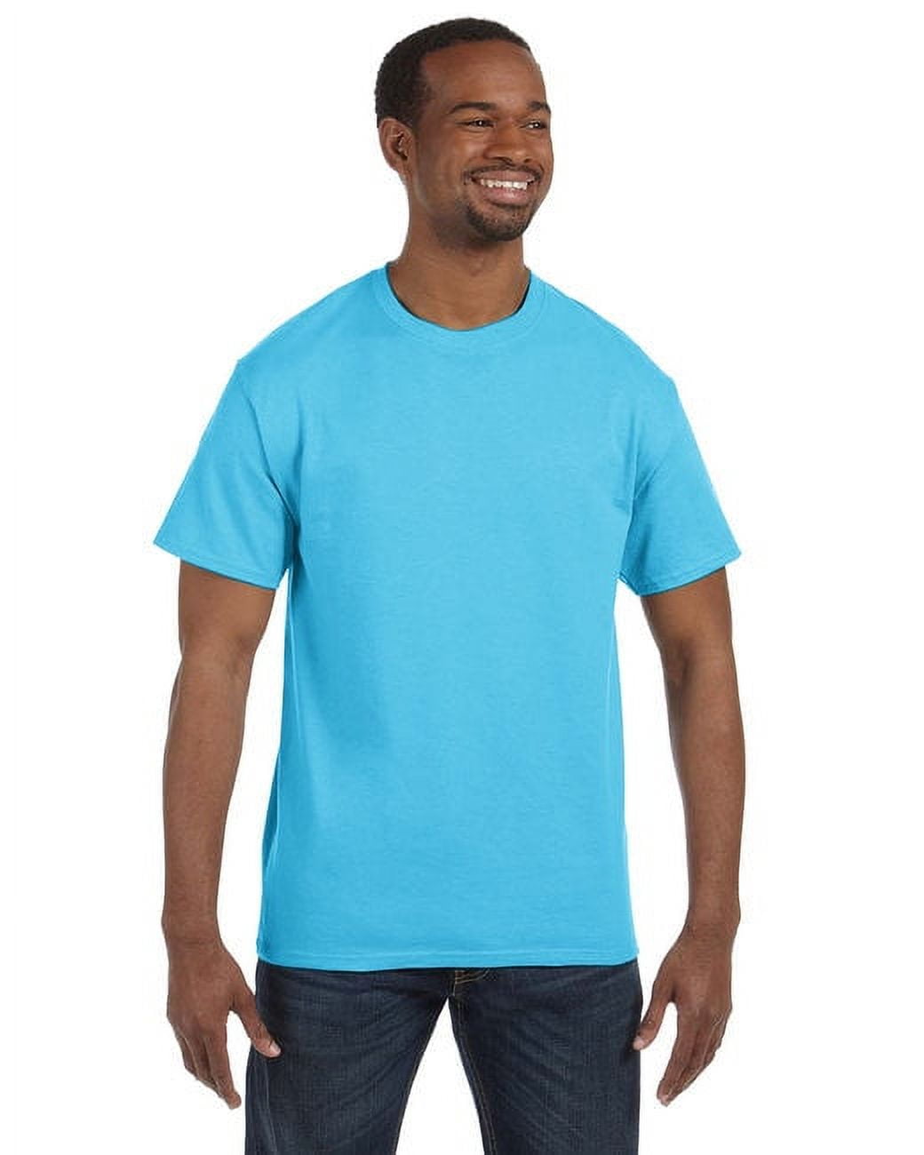 最も信頼できる Authentic Pack 3 Men's Hanes 6 Aquatic Crewneck Cotton Oz Clothing