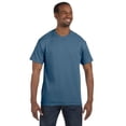 thumbnail image 1 of Hanes Men's 3 Pack Authentic 6 Oz Cotton Crewneck Denim Blue T-Shirt, Size L, 1 of 3