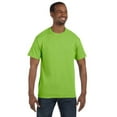 thumbnail image 1 of Hanes Men's 3 Pack Authentic 6 Oz Cotton Crewneck Lime T-Shirt, Size XL, 1 of 3