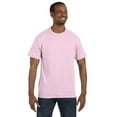 thumbnail image 1 of Hanes Men's 3 Pack Authentic 6 Oz Cotton Crewneck Pale Pink T-Shirt, Size 5XL, 1 of 3