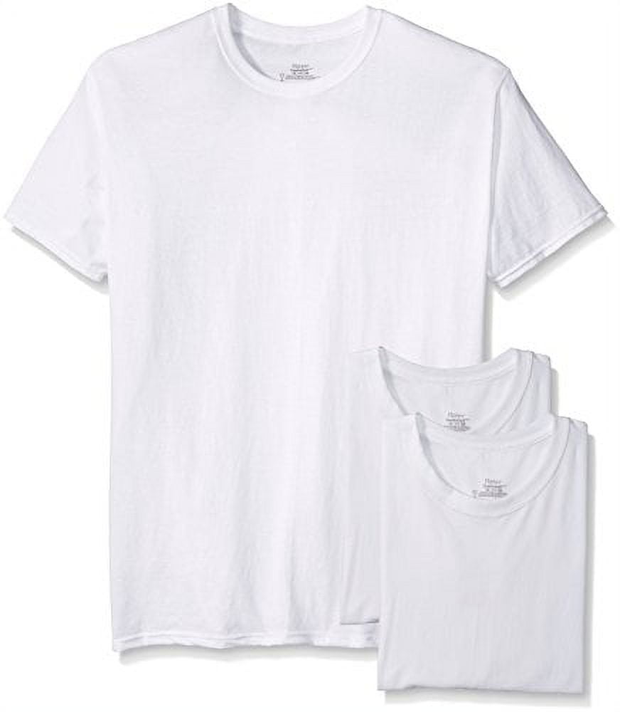 Hanes Mens 3 Pack Freshiq Ultimate Crew Neck Tee Xxxxx Large Tall White 7289