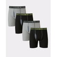 thumbnail image 1 of Hanes Men's 4-Pack Boxer Briefs X-Temp Cotton No Ride Up FreshIQ Assorted Colors, 1 of 4