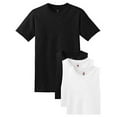 thumbnail image 1 of Hanes Men's 4 Pack Comfortsoft T-Shirt, 2 Black / 2 White, Medium Pack4, 1 of 1