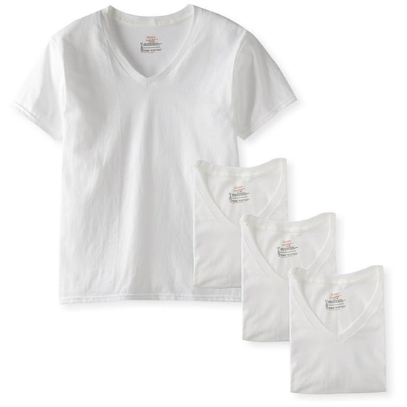 Hanes Men's 4-Pack FreshIQ V-Neck Shirt