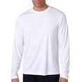 thumbnail image 1 of Hanes Men’s 4 oz Cool Dri Long Sleeve Performance T-Shirt (Pack of 2) (1 Navy / 1 White), 1 of 1