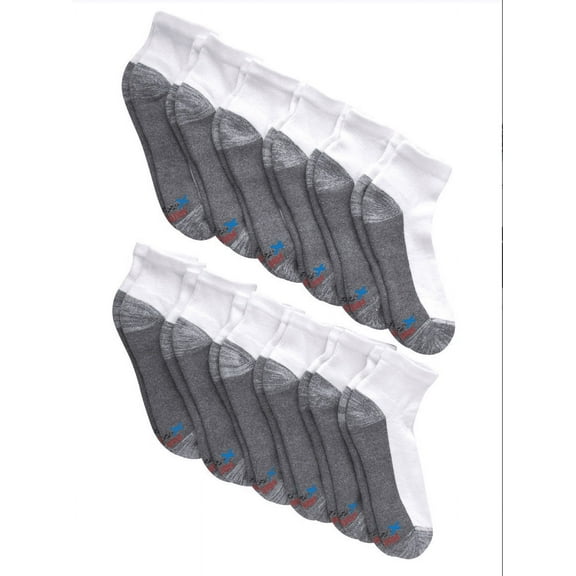 Hanes Men's 48-Pack 'BIG-TALL' X-Temp Active Cool Ankle Socks (White, Shoe: 12-14 / Sock: 13-15) Fresh IQ Advanced Odor Protection Technology, Extra-Thick Active Cooling, Reinforced Heel-Toe AC12P