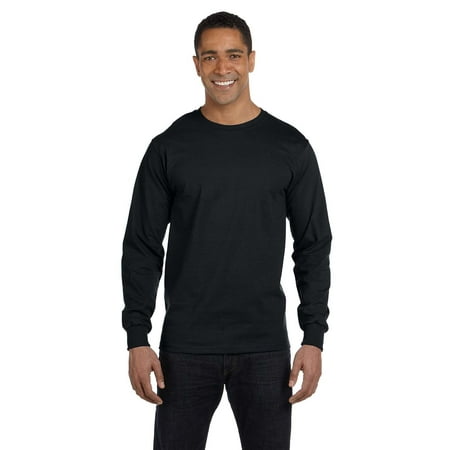 Hanes Men's 5.2 oz. ComfortSoft Cotton Long-Sleeve T-Shirt - 5286