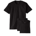thumbnail image 1 of Hanes Men`s 5.2 oz HEAVYWEIGHT Short Sleeve T-shirt (Pack of 3) 3 Black, 1 of 1