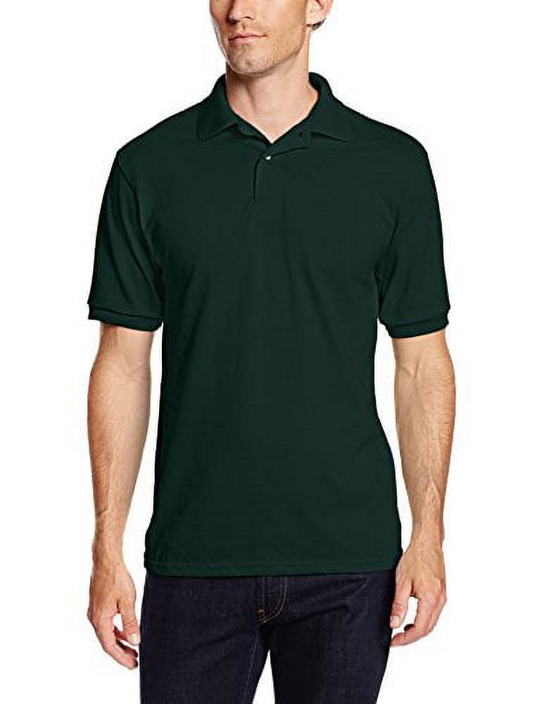 Hanes Stedman Sport Polo Shirt - EcoSmart Cotton Blend, Tag-Free Comfort For Men