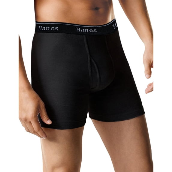 Hanes Men's 5-Pack Ultimate Boxer Briefs Full Black - XX-Large