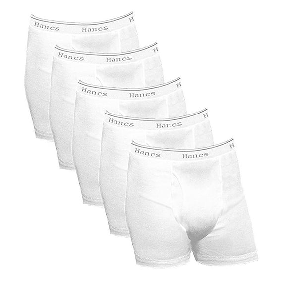 Hanes Men's 5-Pack Ultimate Boxer Briefs with ComfortFlex Waistband (Small, White)