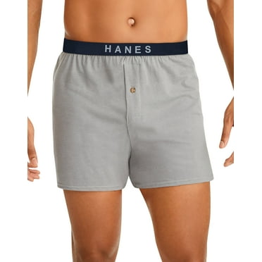 Hanes Knit Boxers 5 Pack Classics Men's TAGLESS ComfortSoft  Comfort Flex  Underwear