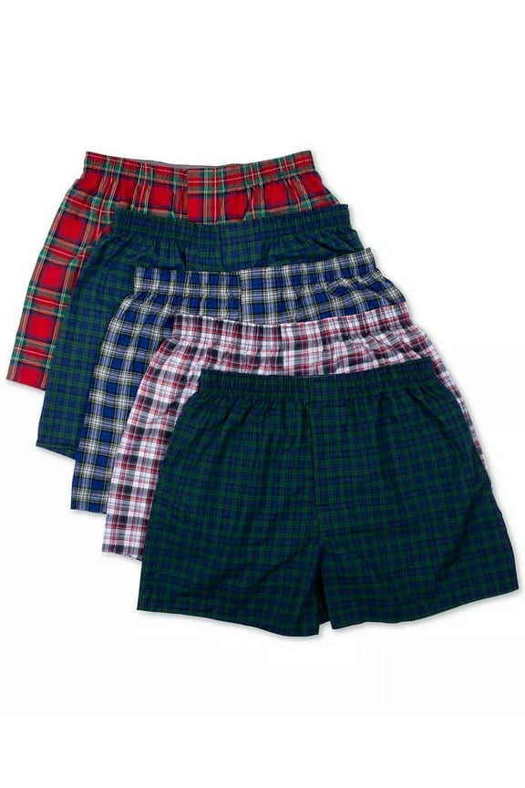 Men's 5-Pack Woven Boxers | Small Size