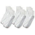 thumbnail image 1 of Hanes Men's 6-Pack Cushion Crew Socks (12-14 / Shoe: 13-15), 3 PK 18 Pairs, 1 of 4
