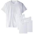 thumbnail image 1 of Hanes Men's 6-Pack FreshIQ Crew T-Shirt (Medium (38-40), White), 1 of 1