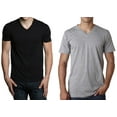 thumbnail image 1 of Hanes Men's 6 Pack Ultimate FreshIQ V-Neck T-Shirt (Medium, Black And Grey), 1 of 1