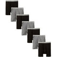 thumbnail image 1 of Hanes Men's 7-Pack Boxer Brief, Black/Grey, Large, 1 of 5