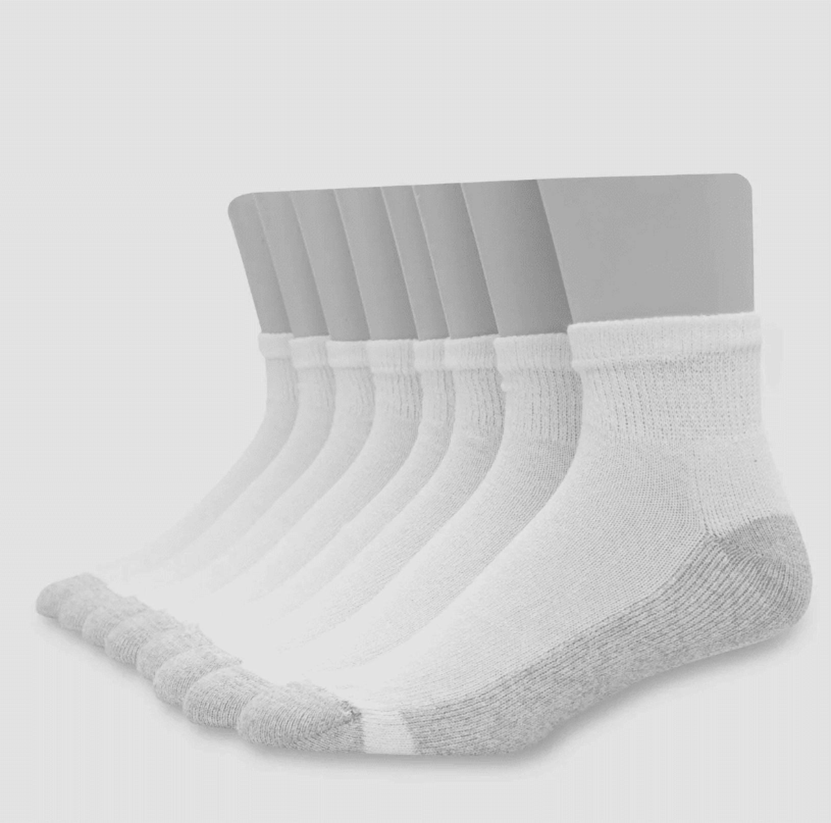 Hanes Men's 8pk Ankle Socks with FreshIQ - 6-12
