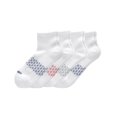 thumbnail image 1 of Hanes Absolute Comfort Men's Ankle Socks Pack, 4-Pair , Cushioned Moisture-Wicking Seamless Toe White/Color Accents 6-12, 1 of 2