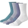 thumbnail image 1 of Hanes Men's Absolute Active Cushioned Crew, Moisture Wicking Socks, Seamless Toe, 4-Pack Size: 6-12, 1 of 1