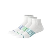 Ankle Socks Pack, 3 Pairs, Absolute Comfort Moisture-Wicking Socks for Men, Cotton Blend