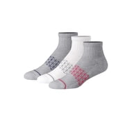 Ankle Socks Pack, 3 Pairs, Absolute Comfort Moisture-Wicking Socks for Men, Cotton Blend