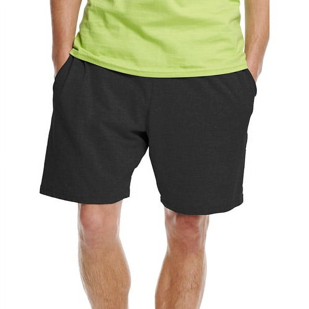 Hanes Men's Jersey Short with Pockets Small Black