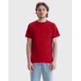 thumbnail image 1 of Hanes Men's Authentic Pocket T-Shirt Deep Red 2XL, 1 of 6