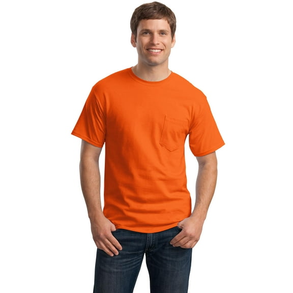 Hanes Men's & Big Men's Authentic Short Sleeve Pocket Tee, Sizes S-3XL