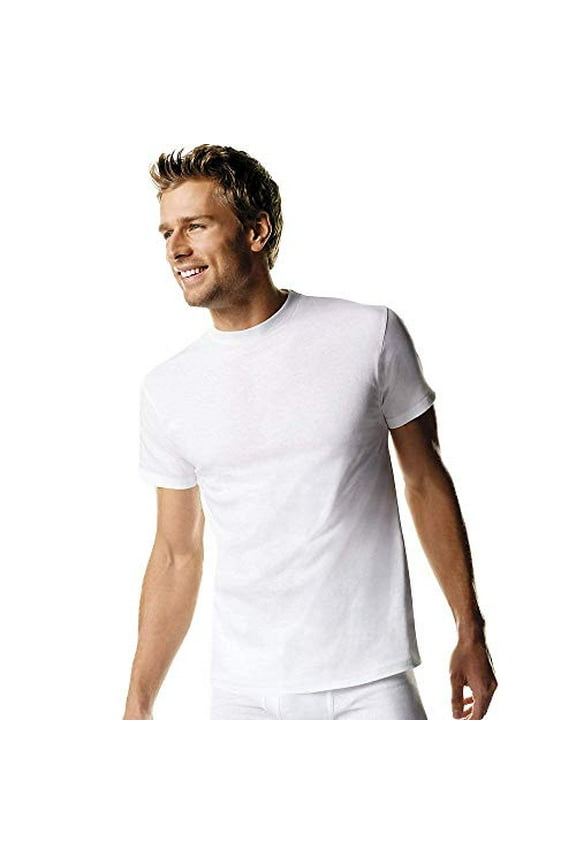 Men's BEEFY-T Short Sleeve T-shirt TALL 6.1 oz (Pack of 3) 3 White