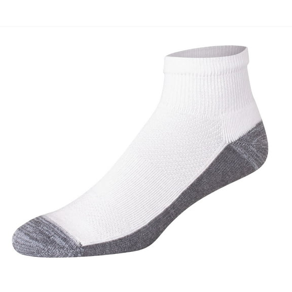 Hanes Men's 'BIG-TALL' 6-Pack X-Temp Active Cool Ankle Socks (White, Shoe: 12-14 / Sock: 13-15) Fresh IQ Advanced Odor Protection Technology, Extra-Thick Active Cooling, Reinforced Heel-Toe AC12P