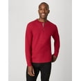 thumbnail image 1 of Hanes Beefy-T Men's Long Sleeve Henley Burnt Brick L, 1 of 6