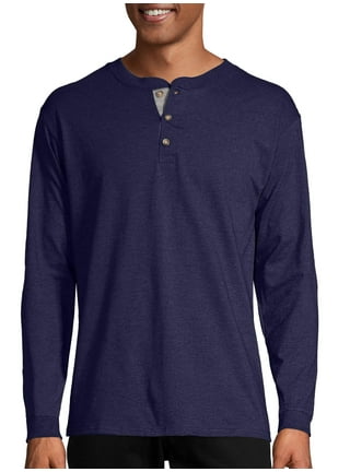 Hanes Men's Long Sleeve Beefy Henley Shirt - Event Pro Hub