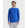 thumbnail image 1 of Hanes Beefy Men's Long Sleeve T-Shirt, Cotton Deep Royal XL, 1 of 9