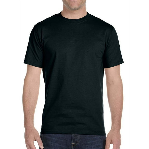 Hanes Short Sleeve Beefy-T T-Shirts, Black, Large