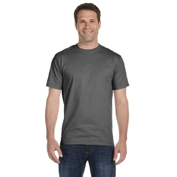 Hanes Men`s Beefy-T Adult Short-Sleeve T-Shirt,5180,3XL,Smoke Gray (Pack of 2) 2 Smoke Gray