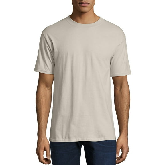 Hanes Men's Beefy-T Crew Neck Short Sleeve T-Shirt, up to 6xl