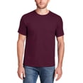 thumbnail image 1 of Hanes Men’s Beefy-T Heavyweight Cotton Crew Neck T-Shirt, Short Sleeve, Maroon, 1-Pack, S-3XL, 1 of 5