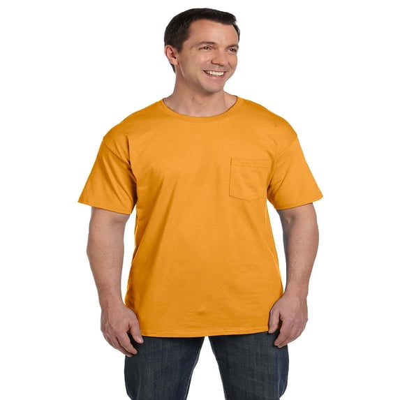 Hanes Men's Beefy-T Pocket T-Shirt, Style 5190