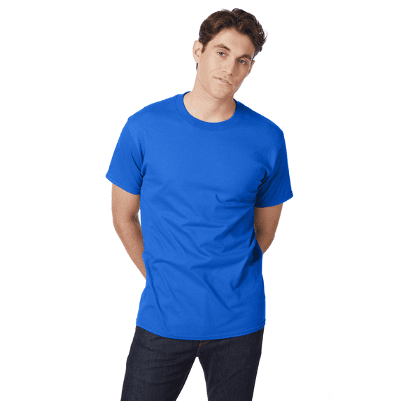 Hanes Men's & Big Men's Beefy Tee Shirt Unisex Heavyweight Cotton T-Shirt, Sizes S-6XL
