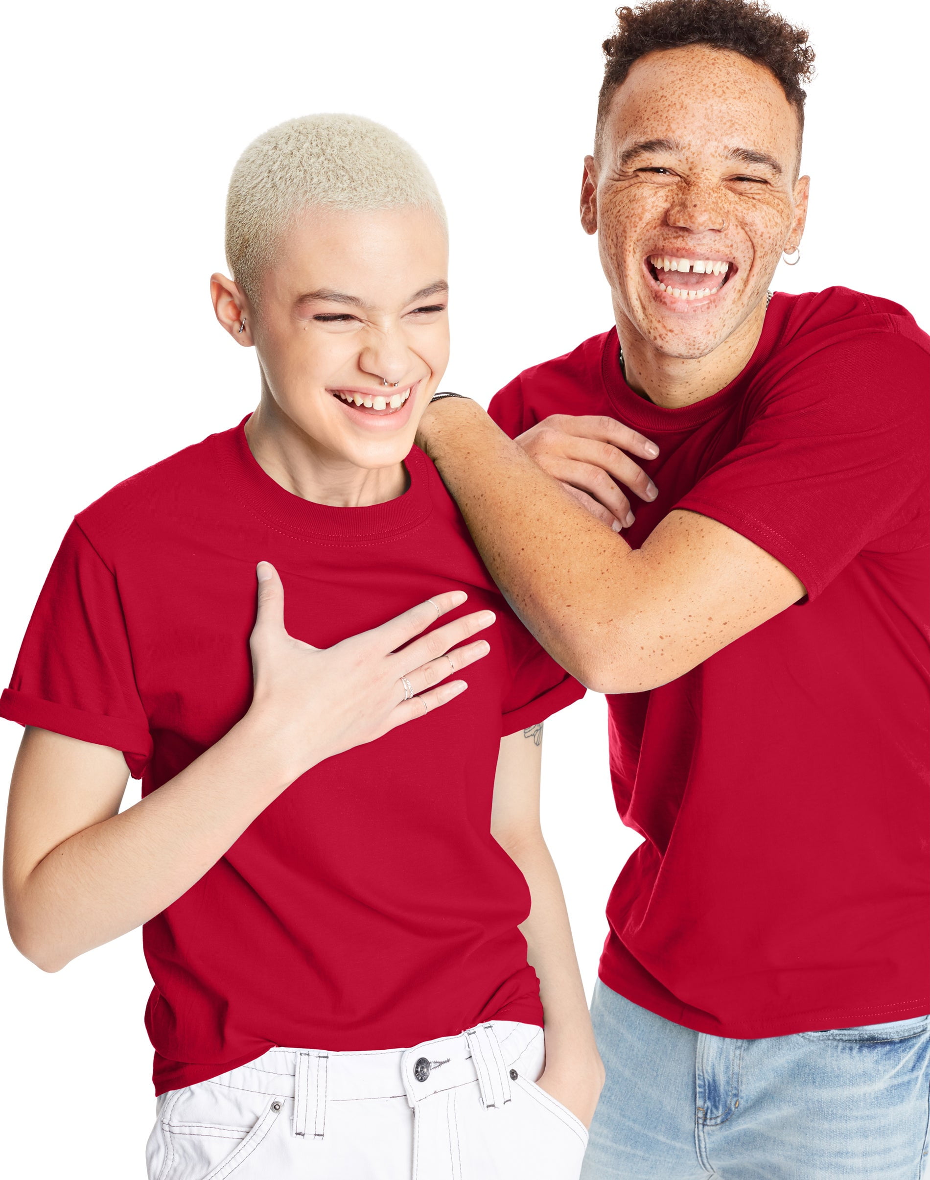 Hanes / Tシャツ/M/コットン/RED Hanes Men's & Big Men's Beefy Tee Shirt Unisex Heavyweight Cotton