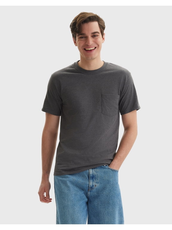 Beefy-T Unisex Pocket T-Shirt Charcoal Heather S