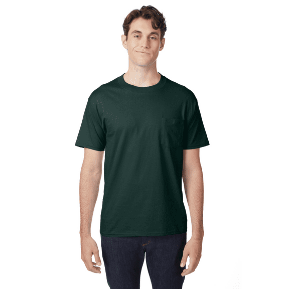 Hanes Men's Beefy-T Unisex Pocket T-Shirt, Sizes S-3XL